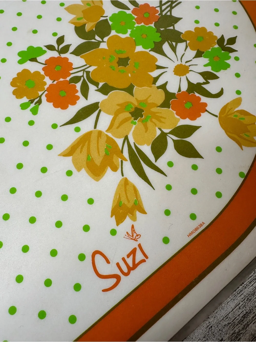 Vintage 1978 Suzi Double Sided Placemat Set of 6 mats